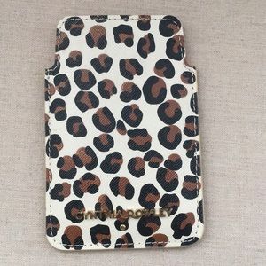 Cynthia Rowley genuine leather small cheetah case